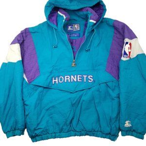 charlotte hornets starter jacket pullover